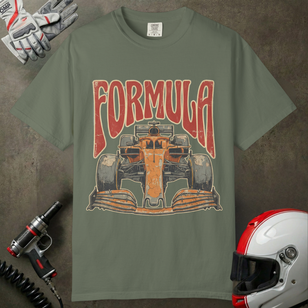 Formula Race Car T-Shirt | Retro Motorsport Graphic Tee