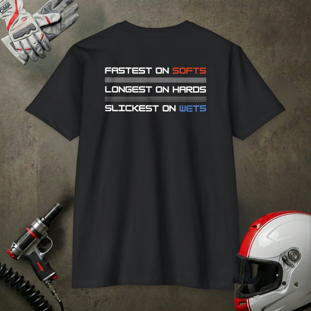 SOFT. HARD. WET graphic T-shirt | back print