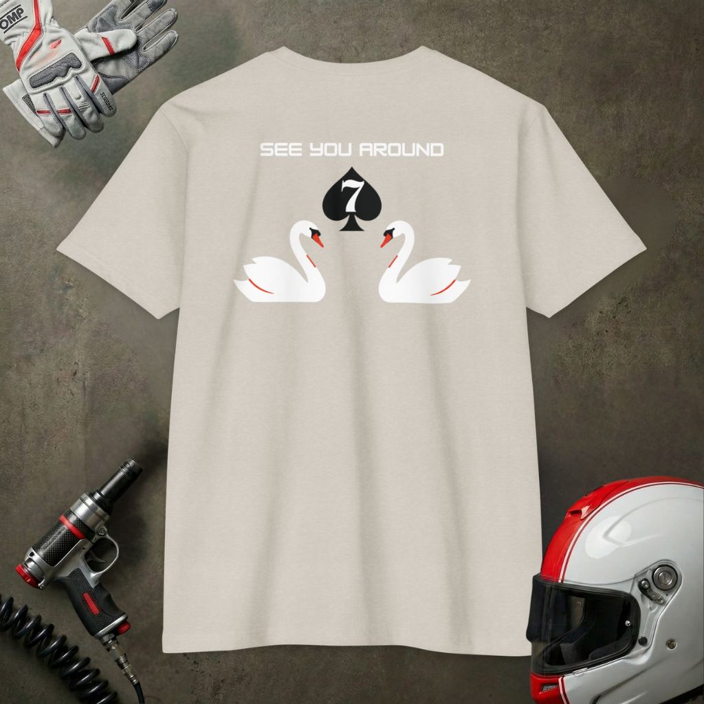 See You Around Swan graphic T-shirt | back print