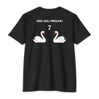 See You Around Swan graphic T-shirt | back print