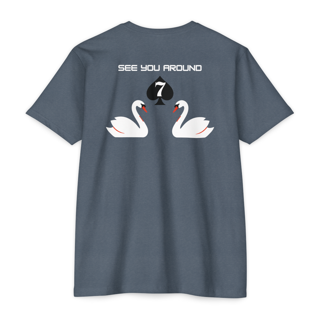 See You Around Swan graphic T-shirt | back print