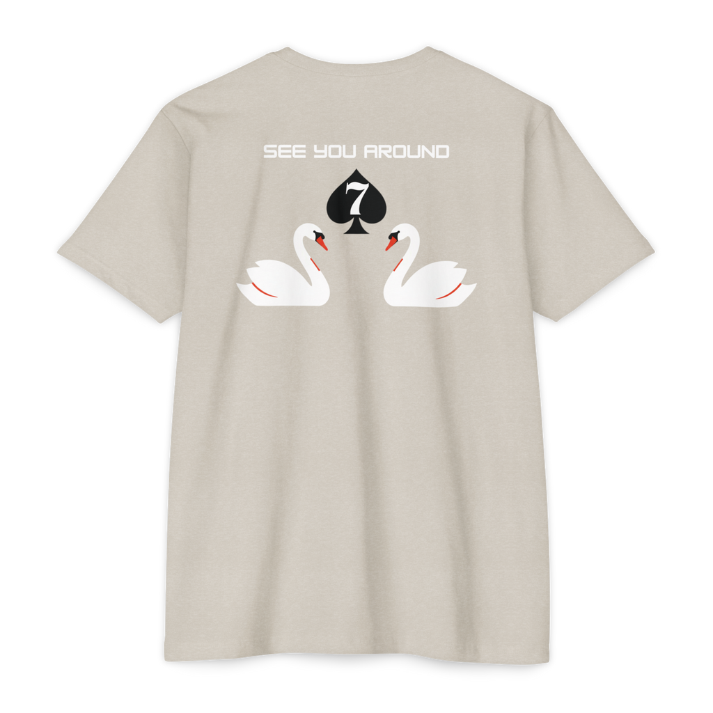 See You Around Swan graphic T-shirt | back print