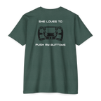 Duhaime Apparel | Push My Buttons graphic T-shirt | back print