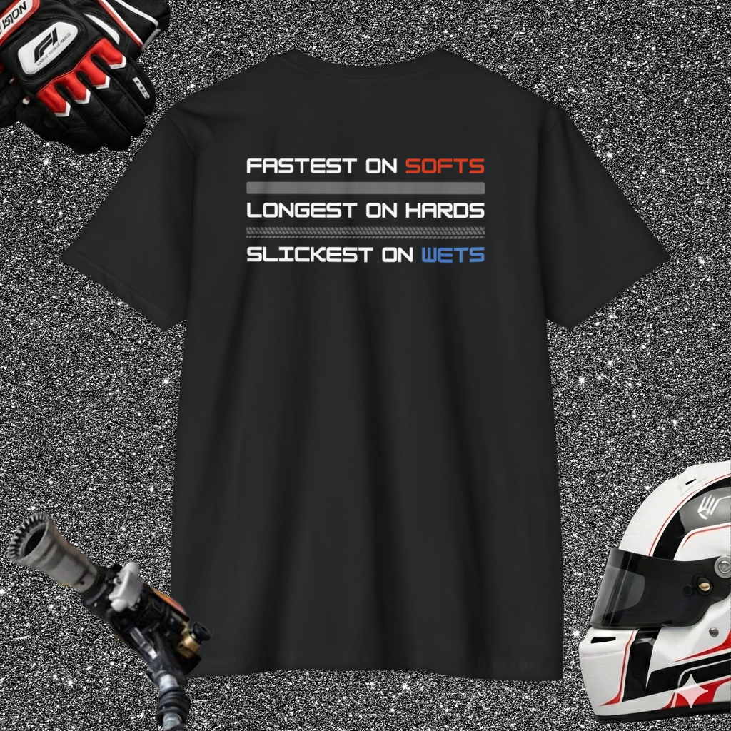 SOFT. HARD. WET graphic T-shirt | back print